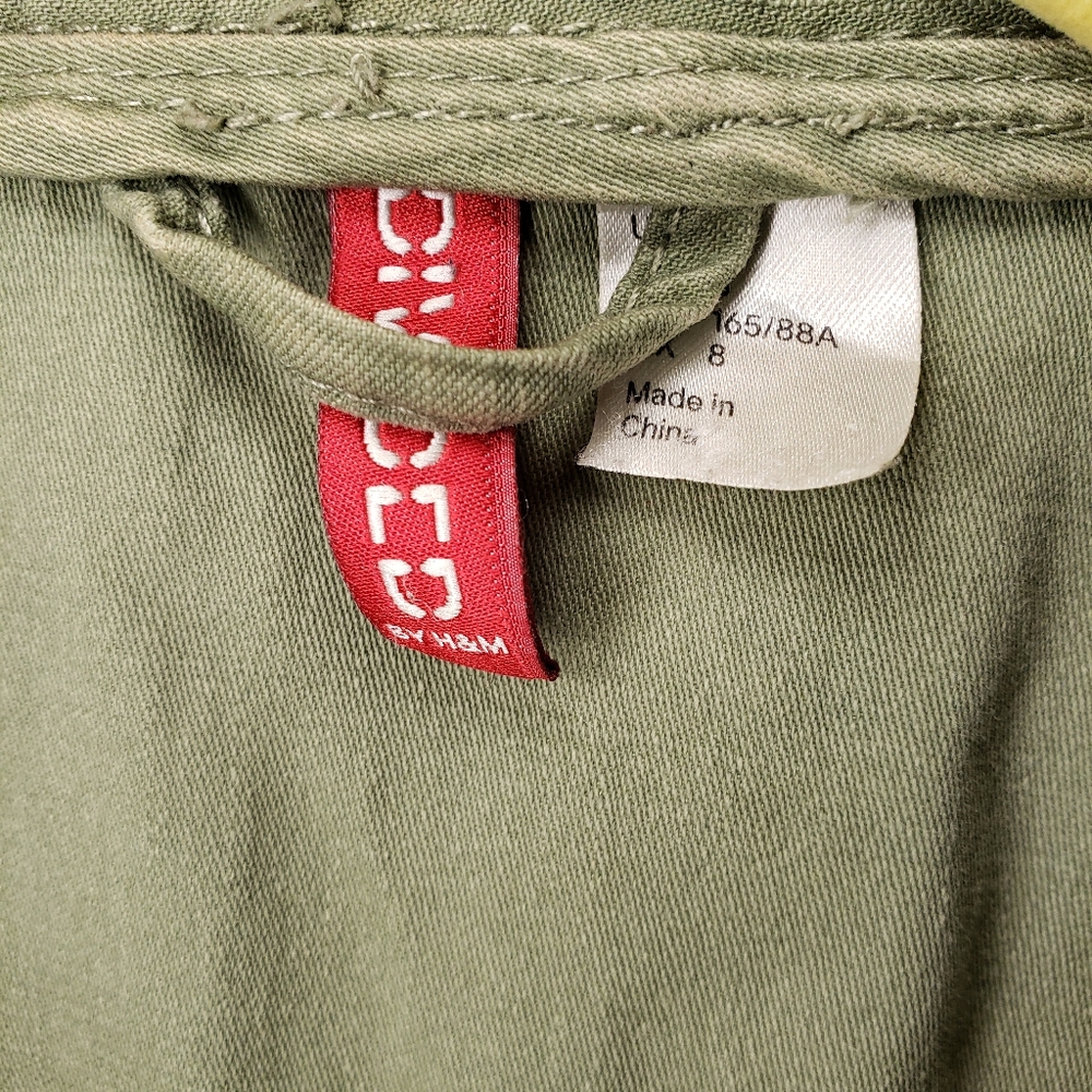 H&M Green Distressed Jacket - Picture 6 of 13